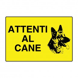 CARTELLO ATTENTI AL CANE