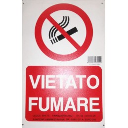 CARTELLO VIETATO FUMARE